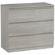 image 1 of HOMCOM Chest of Drawers, 3 Drawer Storage Cabinet Unit for Bedroom, Grey Grey