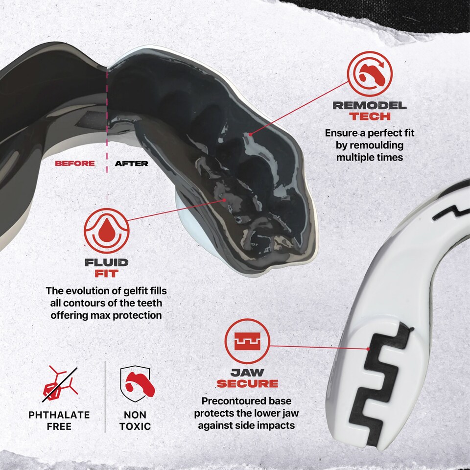 image 1 of SAFEJAWZ Extro Sports Mouth Guard Mo Adult/Junior