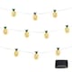 image 1 of 2m Solar Pineapple LED String Lights 10 Warm White Hanging Lanterns
