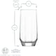 image 3 of LAV Diamond Highball Glasses - 215ml - Clear - Pack of 6 | Clear | Transparent