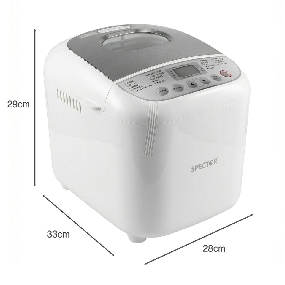 image 1 of Spector 2LB 600W Stainless Steel Automatic Bread Maker 19 in 1 Non Stick