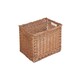 image 1 of Wicker Double Steamed Open Storage Basket Small | Brown | Brown
