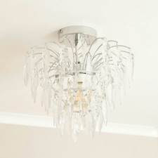 ValueLights Emma Acrylic Waterfall Jewel Droplet Pendant Ceiling Light
