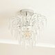 image 1 of ValueLights Emma Acrylic Waterfall Jewel Droplet Pendant Ceiling Light