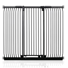 Safetots Extra Tall Elite Safety Gate, 197cm - 206cm, Matt Black, Extra Tall 96.8cm in Height, Pressure Fit Stair Gate, Baby Gate for Doors Hallways and Spaces, Safety Barrier, Easy Installation