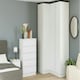 image 3 of J-Pull Handleless White Double Wardrobe with Double Rail White
