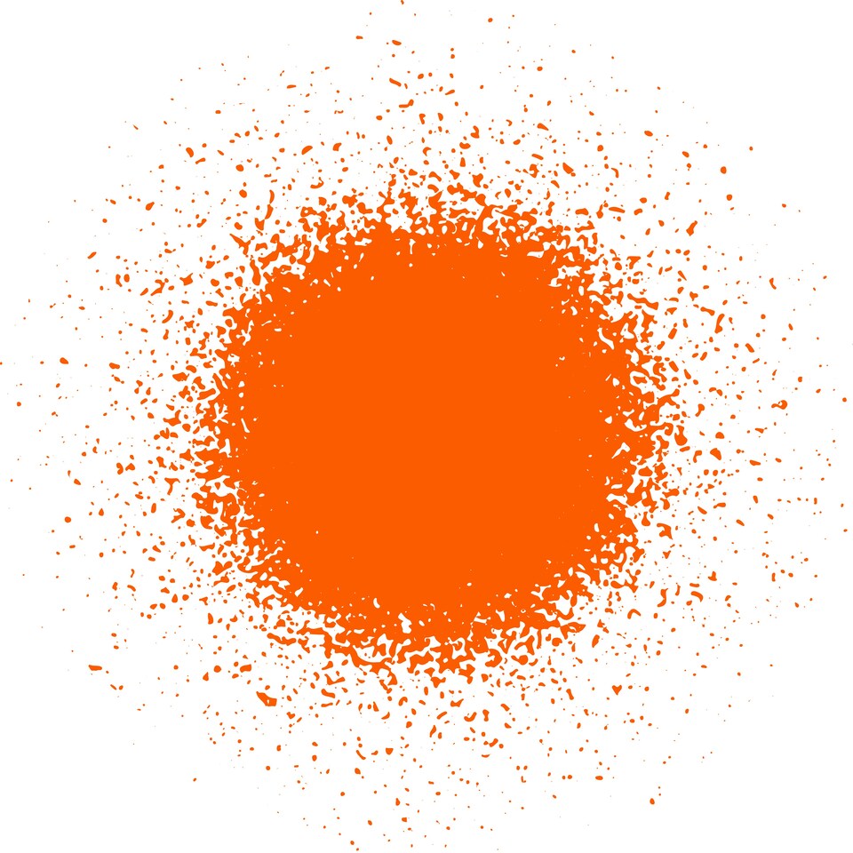 image 1 of Jenolite Fluorescent Multi-Surface Paint - Neon Orange - 400ml Spray Can - 2-Pack