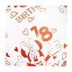 image 2 of Disney Latex Minnie Mouse 18th Balloons (Pack of 5) - White/Red - One Size