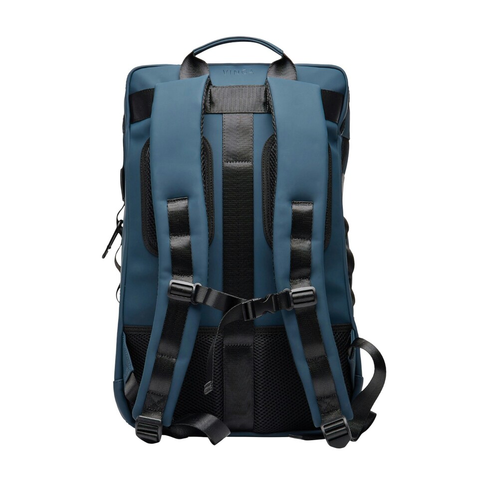 image 1 of Vinga Baltimore Explorer Recycled Backpack - Navy - One Size Blue