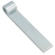 image 4 of HD Strap Tailgate Straight Hinge for 12.5mm Pins 160mm Long Zinc Plated 6pc | Silver
