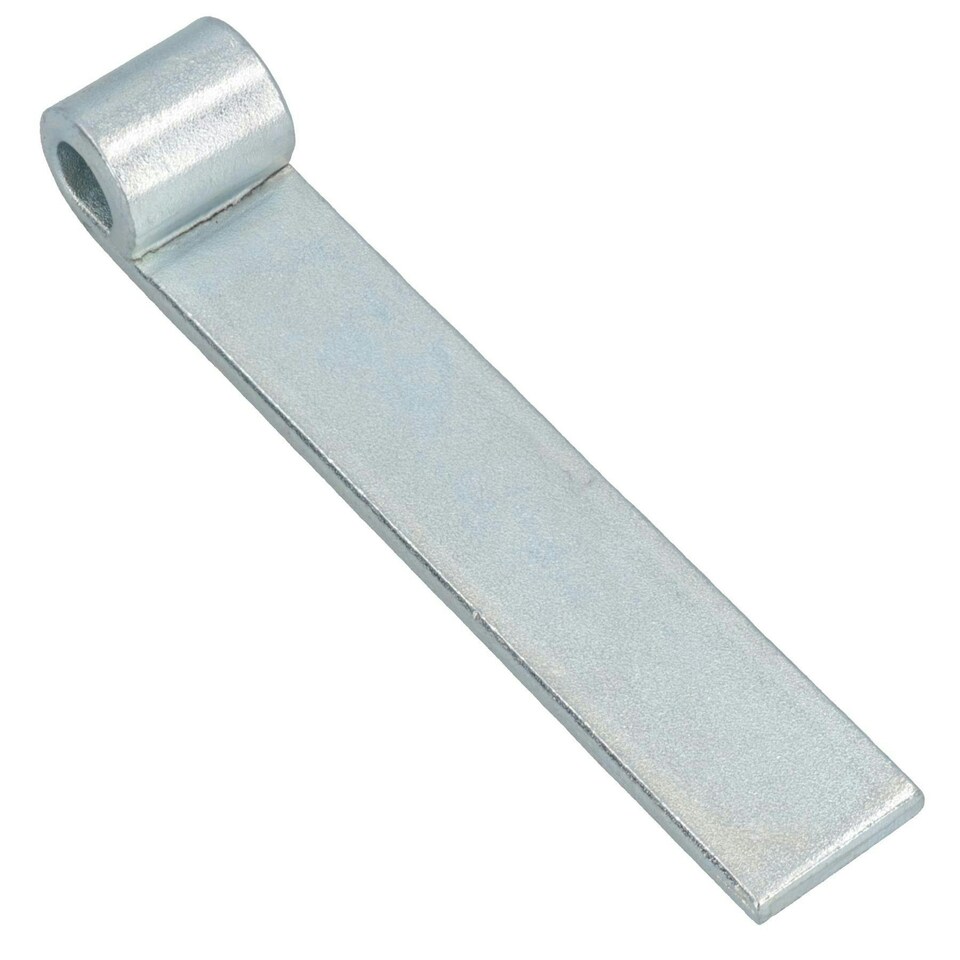 image 1 of HD Strap Tailgate Straight Hinge for 12.5mm Pins 160mm Long Zinc Plated 6pc | Silver