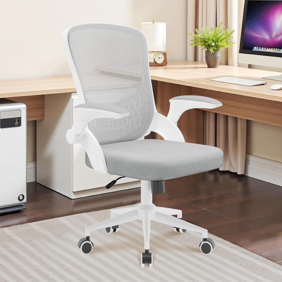 image 1 of Rattantree Ergonomic Office Desk Chair Mid-Back Mesh Computer Chair