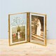 image 2 of Recycled Glass Folded Double Photo Frame