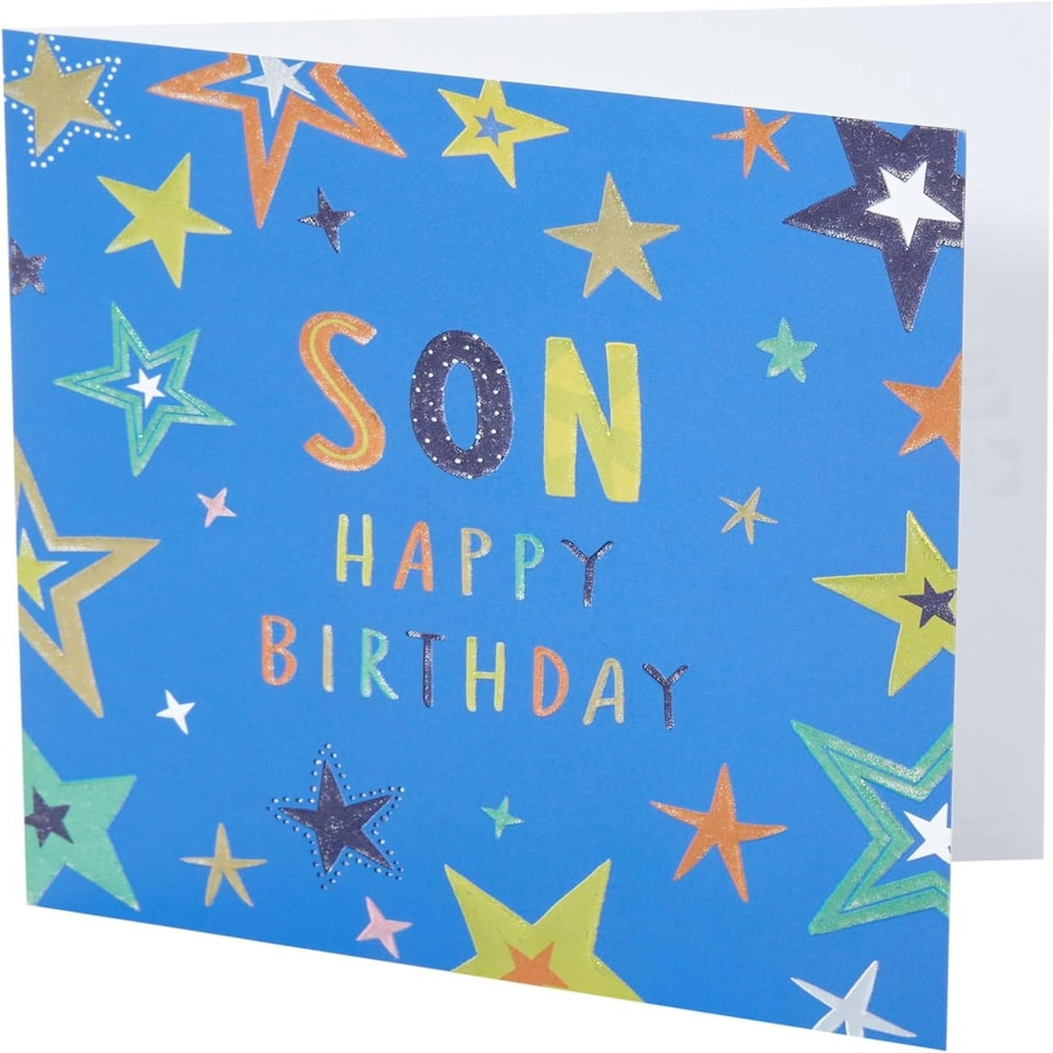 image 1 of Kindred Stars Design Son Happy Birthday Card