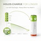 image 4 of Nedis 4 Pack AA 1.2V Rechargeable NiMH Battery - 2600 mAh