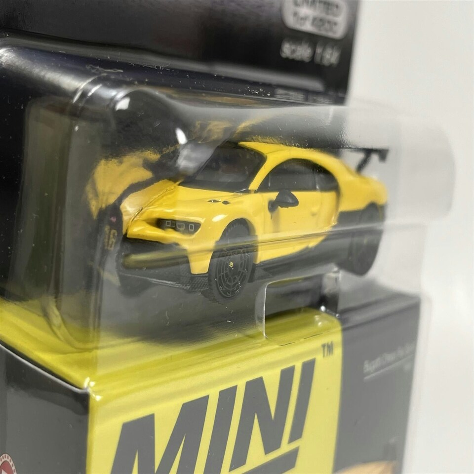 image 1 of Bugatti Chiron Our Sport Yellow LHD 1:64 Scale Mini GT MGT00428MJ