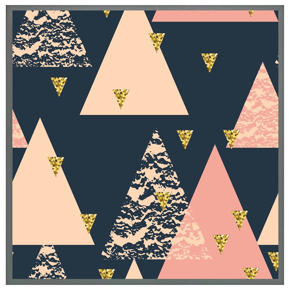 image 1 of Triangle pattern (Picutre Frame) Brown | XL