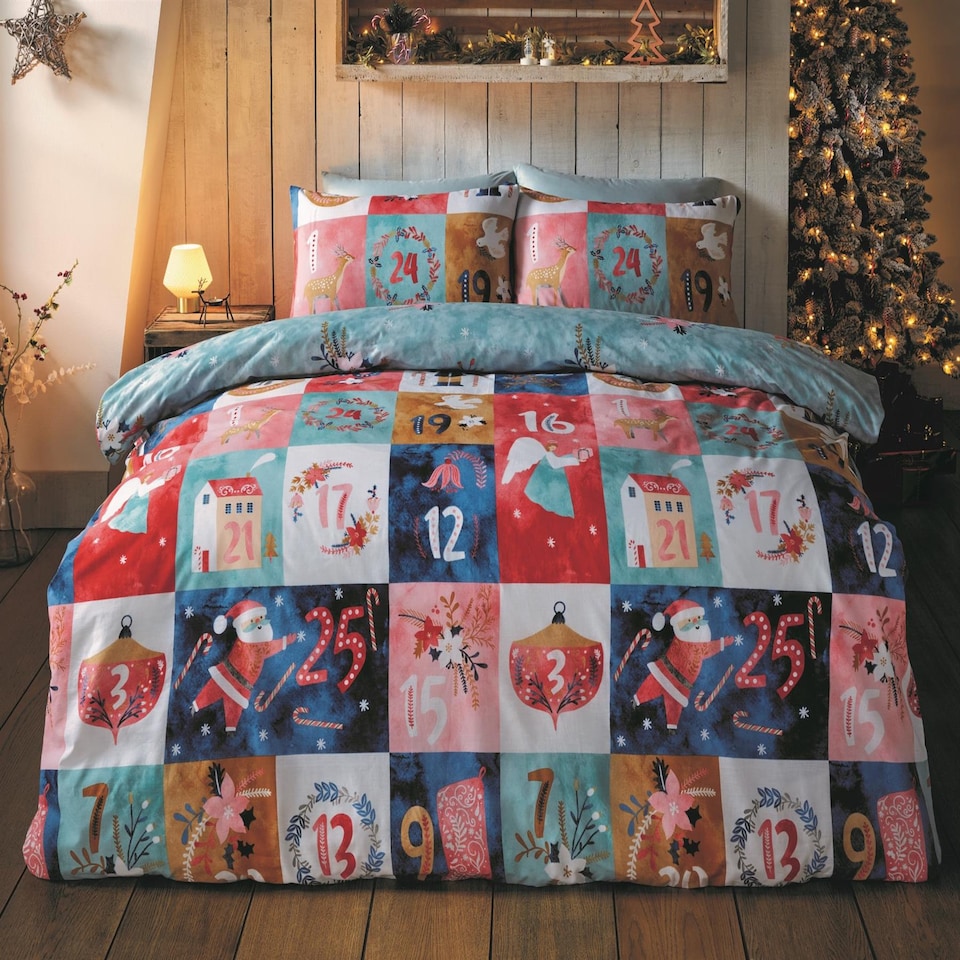 image 1 of Advent Calendar Multi Duvet Cover Set | Multi | Multi