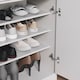 image 9 of Vida Designs Dalby 2 Door 1 Drawer Shoe Cabinet Shoe Rack Storage Cupboard, White