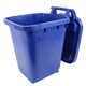 image 4 of Kerbside Compost Caddy with Locking Lid - Blue - for Food Waste Recycling (23 Litre) - Plastic Bin with Composting Guide