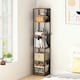 image 6 of HOMCOM 5-Tier Bookshelf, Freestanding Display Storage Unit, Rustic Brown