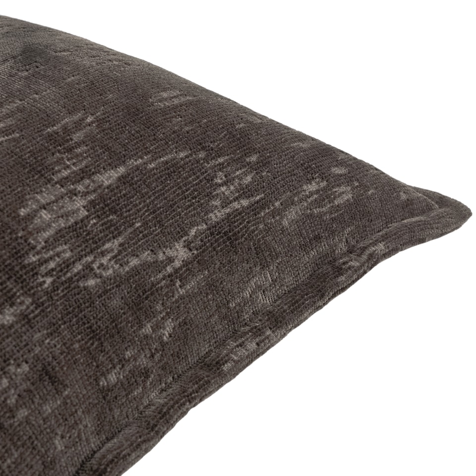 image 1 of Paoletti Aurelio Chenille Jacquard Polyester Filled Cushion, Charcoal