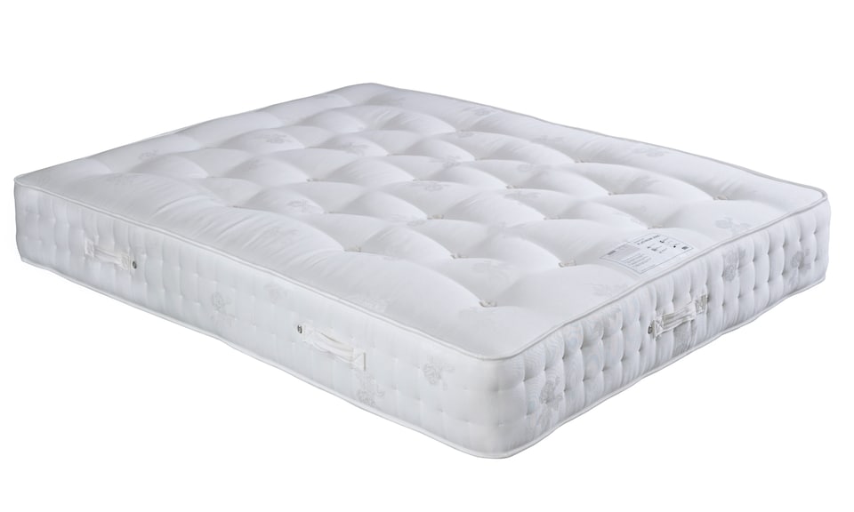 image 1 of Francis Grey Wooden Ottoman Bed And Signature Platinum 2000 Pocket Sprung Mattress Single | Grey