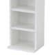 image 5 of 6 Tier White Wooden CD DVD Game Book Shelf Storage Tower Rack - Fits 102 CDs