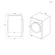 image 8 of Haier HDB4 H7A2TBERX80 Series 6 Integrated Heat Pump Dryer, 7kg, Grey, A++ Rated
