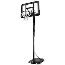 COSTWAY 10ft Basketball Backboard Hoop 2.45M-3.05M Height Black | Standard