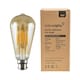 image 4 of ValueLights 3 Pack Filament B22 Amber Pear Light Bulbs | Clear