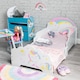 image 2 of Unicorn Themed Wooden Bed Frame w/ Guardrails - 70x140cm | Multi | Unicorn | 1
