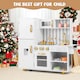 image 3 of COSTWAY Play Kitchen Toy Set Kids Kitchen Playset Chef Pretend Play Toy-Golden