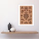 image 4 of Medieval Botanical Pattern GA and MA Audsley Huge Wall Art Print 18X24 In