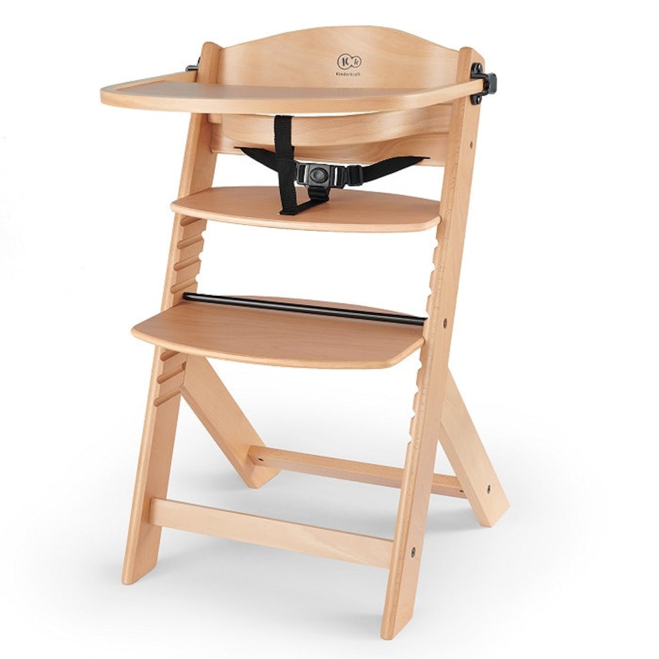 image 1 of Kinderkraft Enock High Chair for Baby and Toddler - Natural