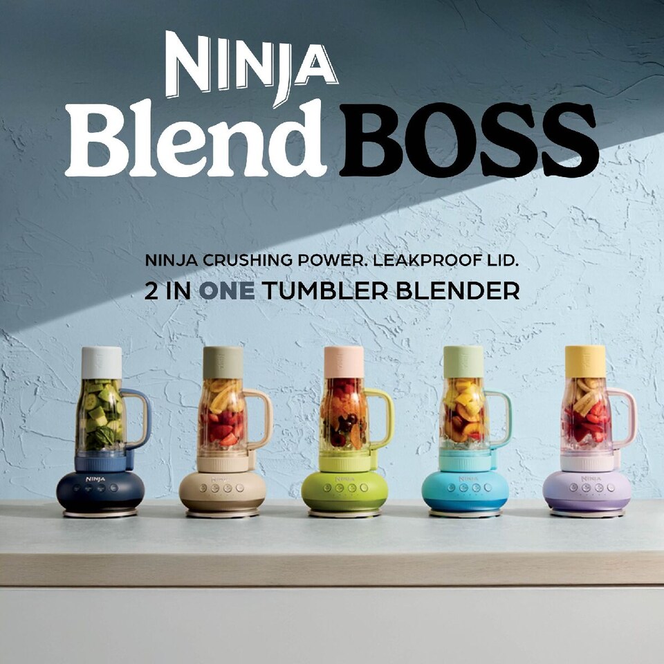 image 1 of Ninja BlendBoss Tumbler Blender Cyberspace DB351UKCY | Grey | Cyberspace | 1