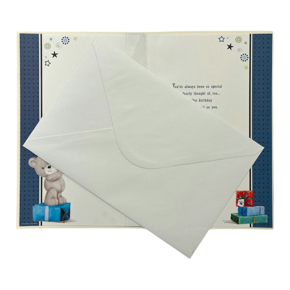 image 1 of Age 18 Cute Teddy with Gifts Birthday Card