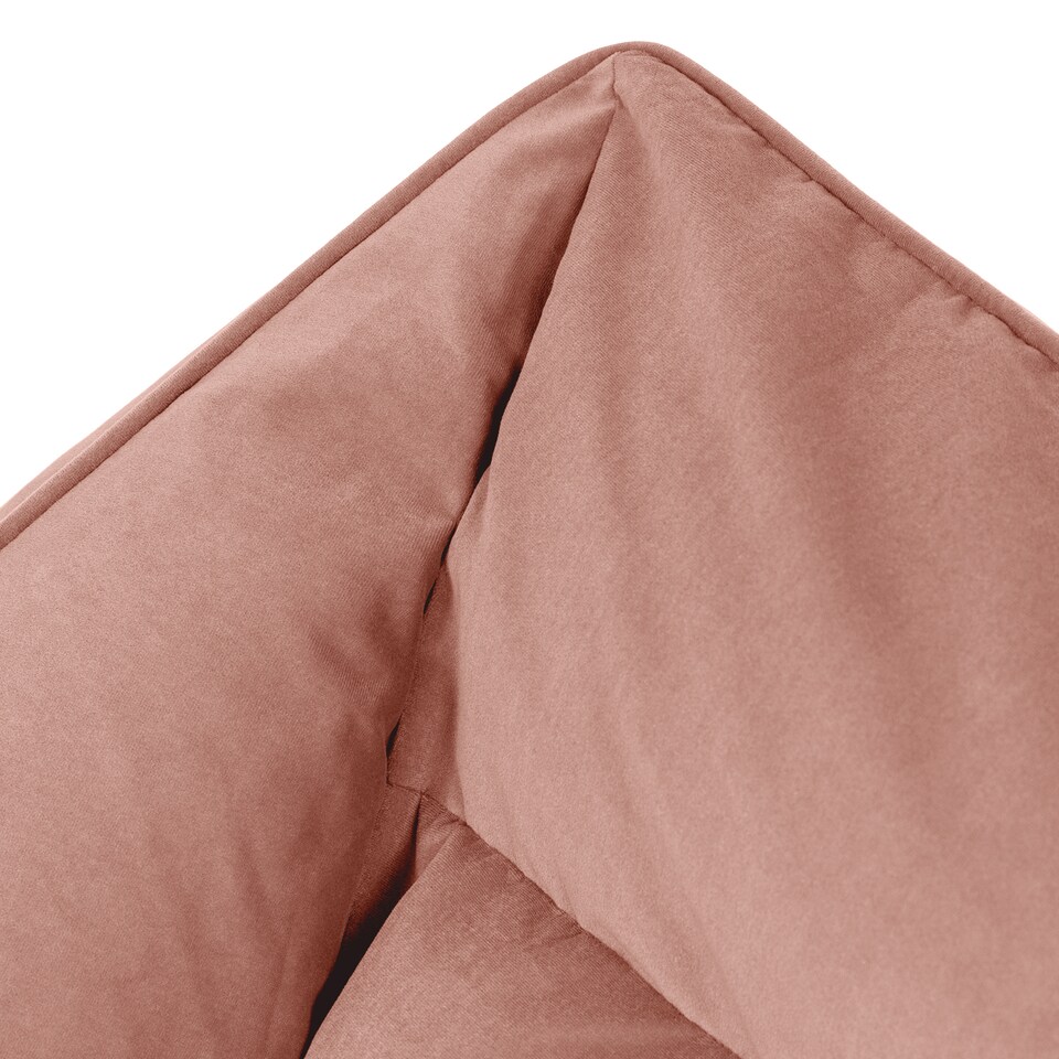 image 1 of icon Natalia  Velvet Armchair and Milano Round Footstool Bean Bag, Pink