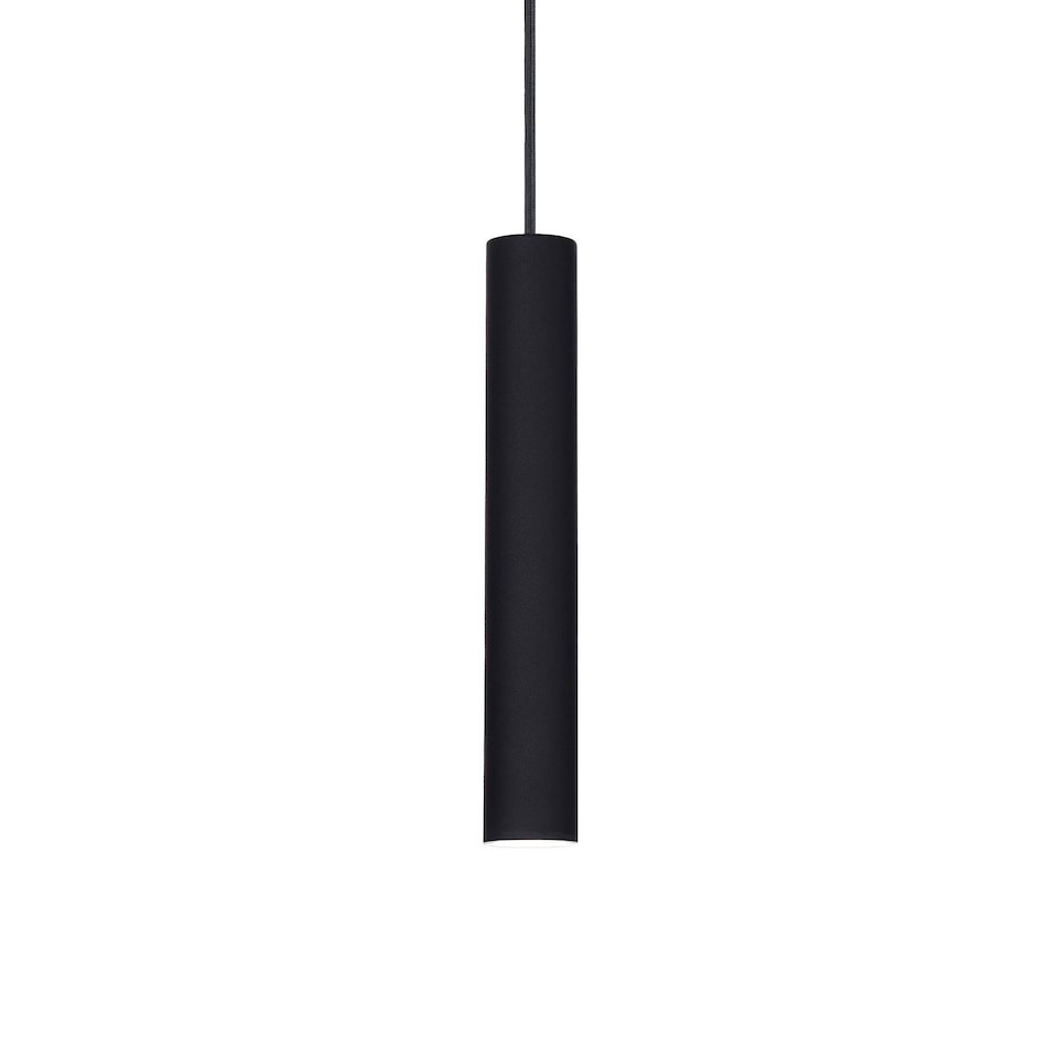 Tube LED 1 Light Slim Ceiling Pendant Black