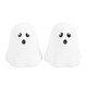 image 1 of Ghost Shaped Salt & Pepper Shakers - White