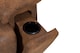 image 6 of Faux Leather Suede Brown Manual Recliner Chair MURCIA