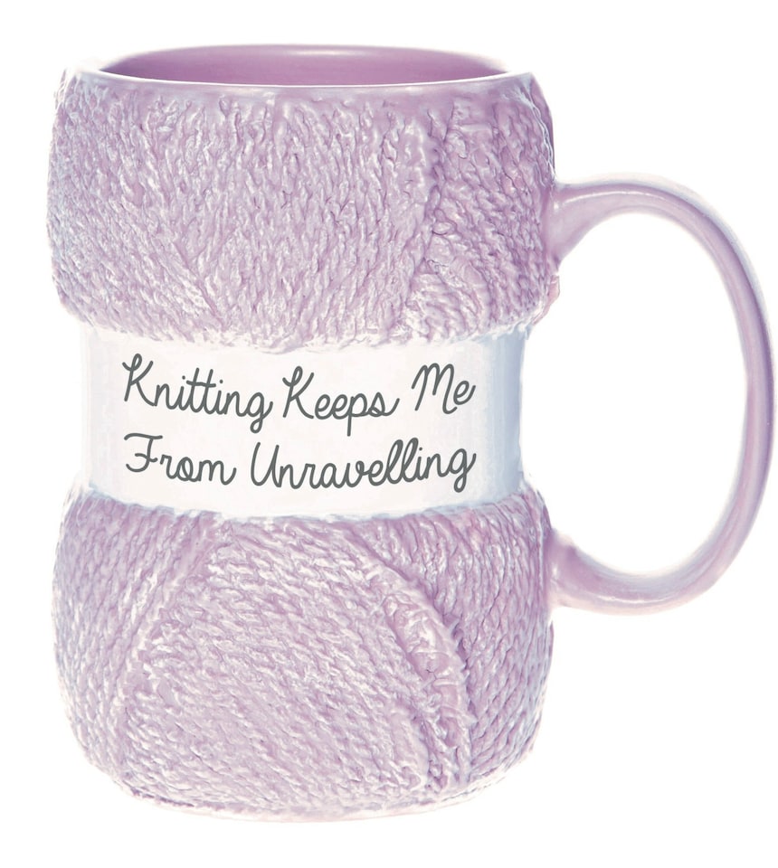 Knitting Mug - Unravelling