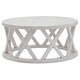 image 1 of Stamford Plank Collection Round Coffee Table - Pine - L100 x W100 x H45 cm - White White