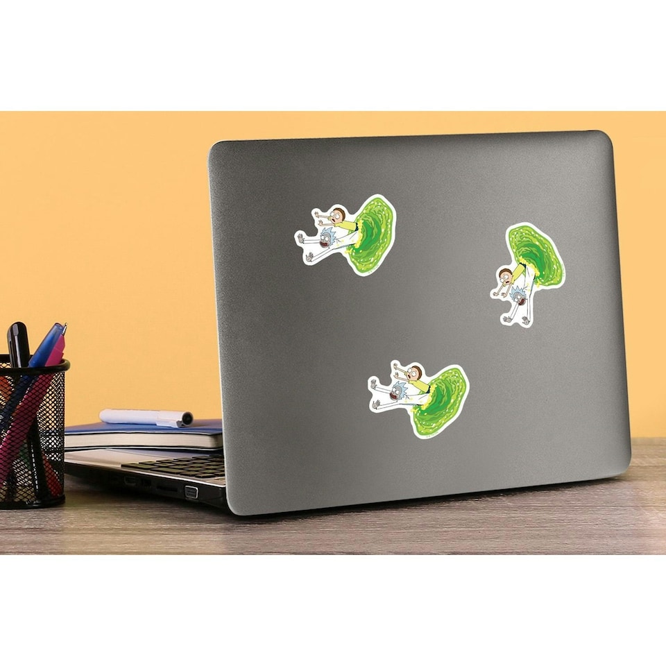 image 1 of Rick And Morty Deluxe Portal Stickers (Pack of 50) - Multicoloured - One Size