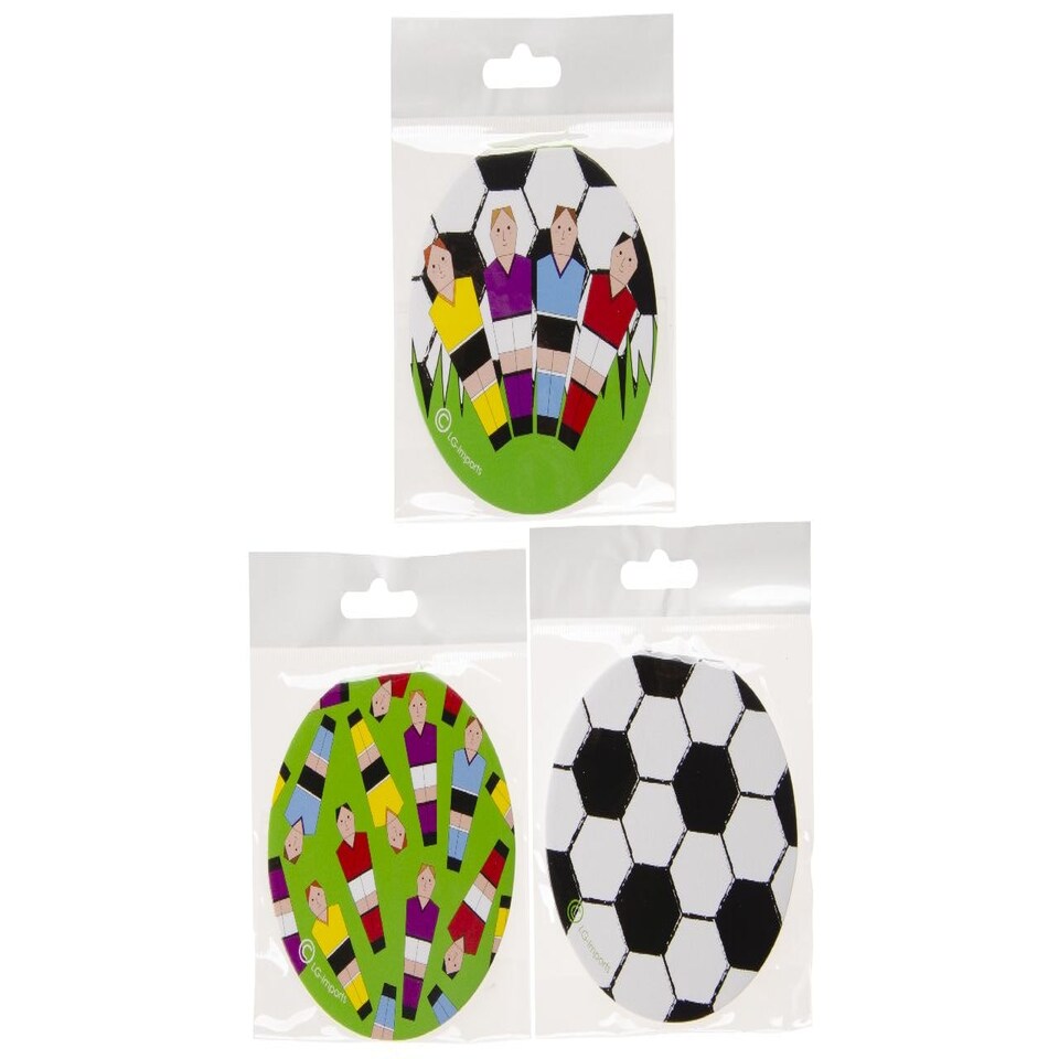 image 1 of Pack of 12 Round Football Theme Notebook 8cm