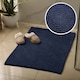 image 3 of Chenille Bobble Bath Mat Non-Slip 60 x 90cm - Navy Blue