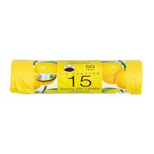 TidyZ Scented Tie Handle Bin Liners 15L 30 Pack - Lemon