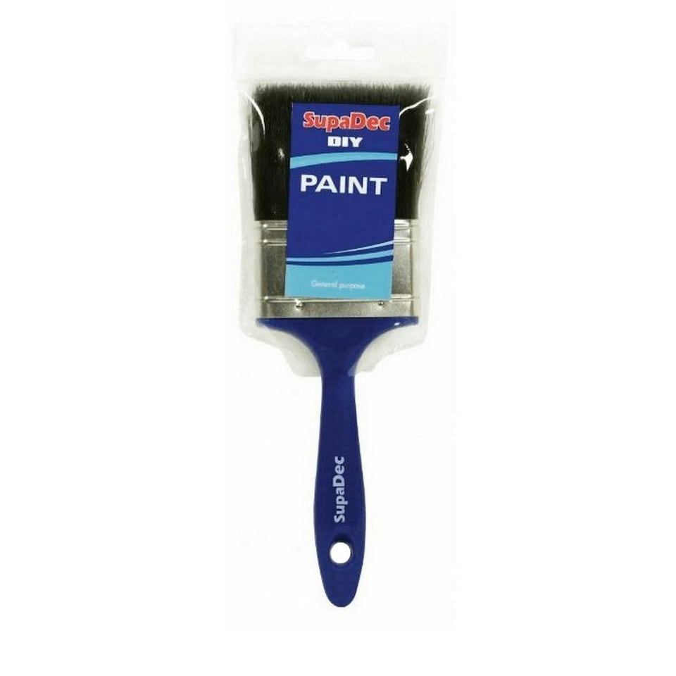 SupaDec DIY Paint Brush - Blue/Black - 75mm