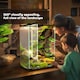 image 9 of PawHut Glass Reptile Terrarium, 12L Vivarium for Lizards, Frogs, Snakes, Turtles