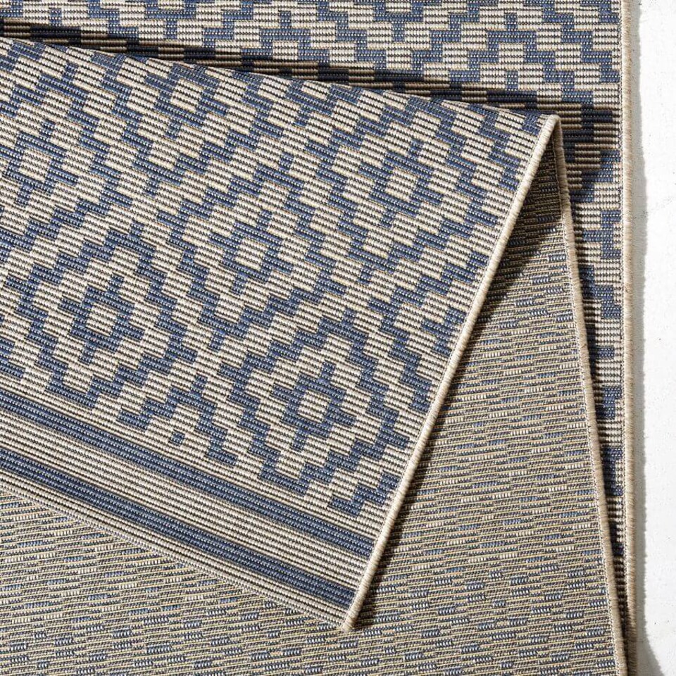 image 1 of The Rugs Raute Diamond Rug Indoor Outdoor Polypropylene Weatherproof Durable